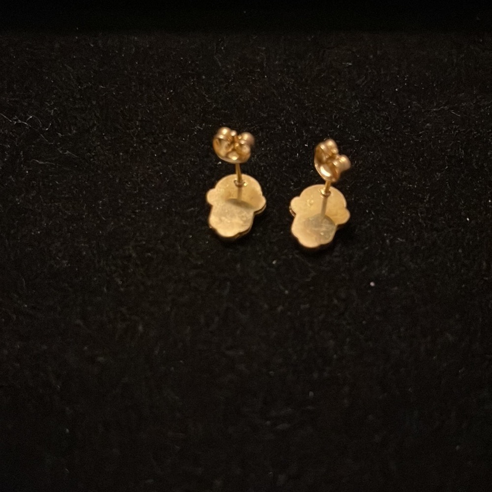 PERUVIAN Hamsa earrings with mother of Pearl 🌟 - Picture 4 of 5